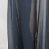 Chiffon Midnight Navy Polyester Dress Fabric Drape