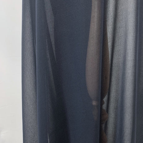 Chiffon Midnight Navy Polyester Dress Fabric Drape
