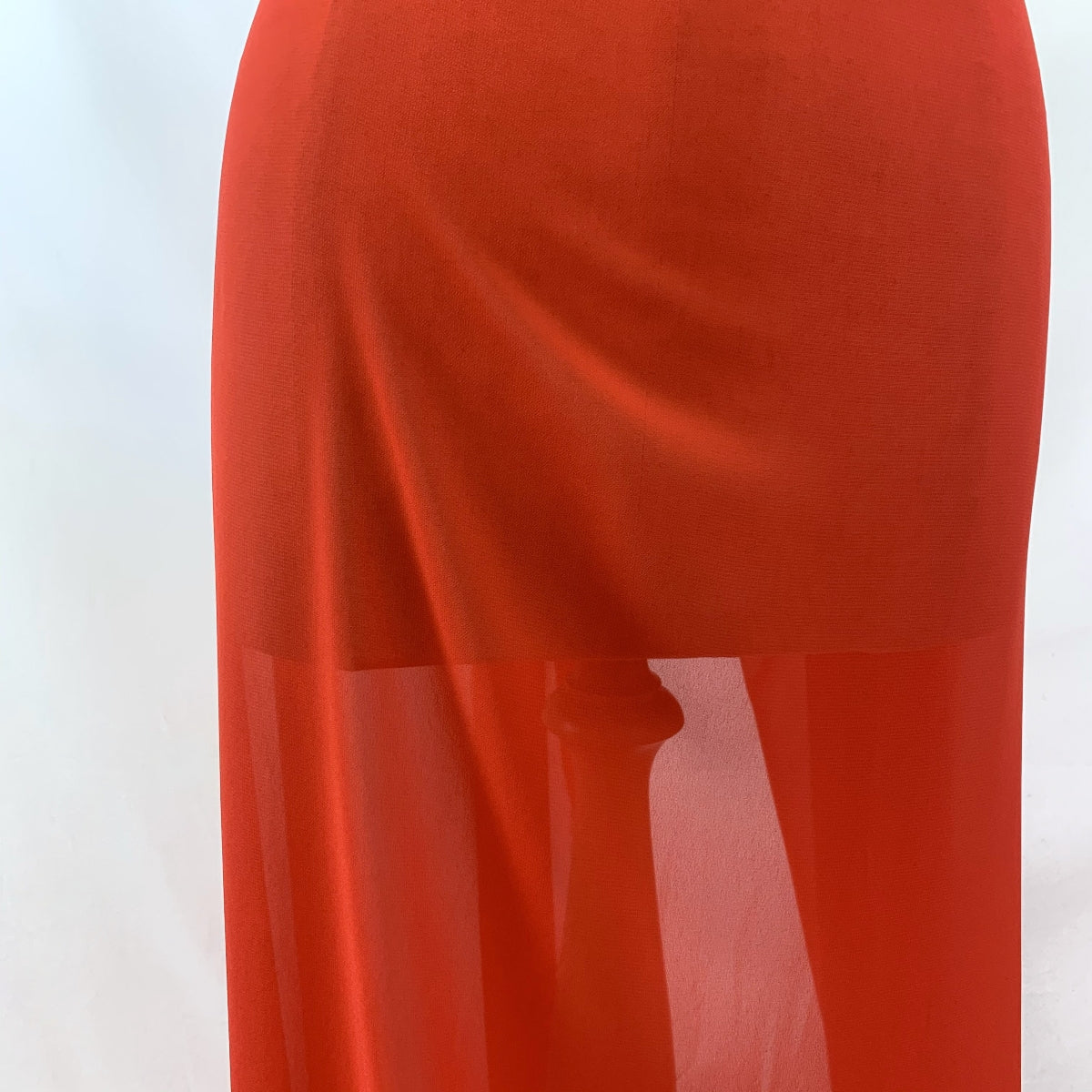 Chiffon Red Polyester Dress Fabric Drape