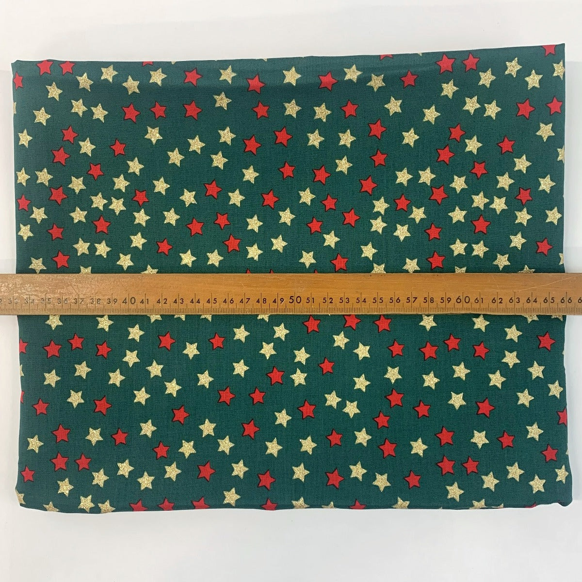 Christmas Glitter Stars Green Metallic Stars Scale