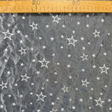Christmas Craft Fabric Polyester Metallic Taffeta Crinkle Crinkle Little Star Ruler