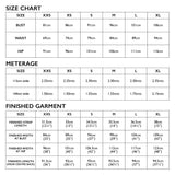 Claudia Dress Size Chart