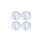 Clear 2 Hole Polyester Fisheye  Buttons 4 Pack