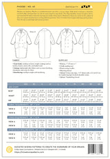 Closet Core Patterns Phoebe Coat Pattern Back