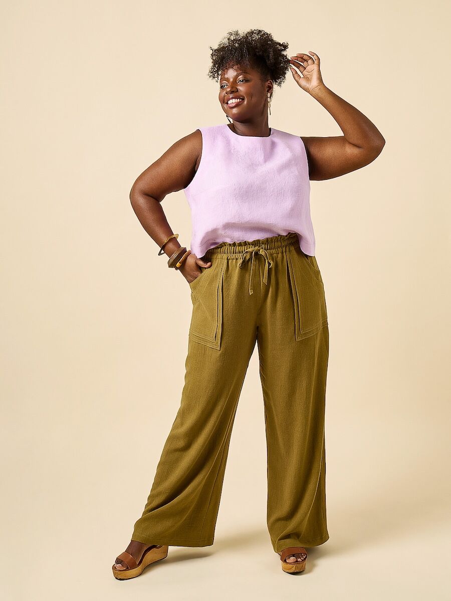 Closet Core Patterns Sepia Pants And Shorts Pattern 8