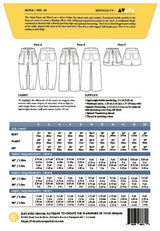 Closet Core Patterns Sepia Pants And Shorts Pattern Back