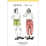 Closet Core Patterns Sepia Pants And Shorts Pattern Cover