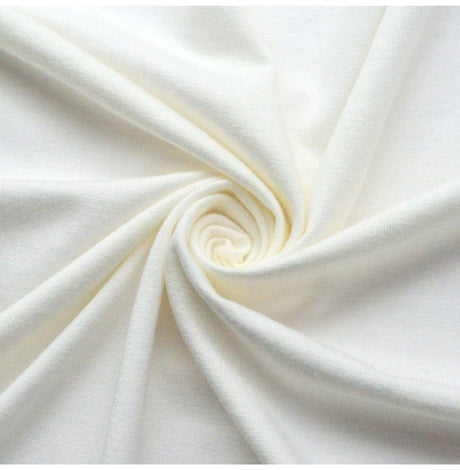 Cloud Cream Cotton Jersey Cream Dress Fabric Cud