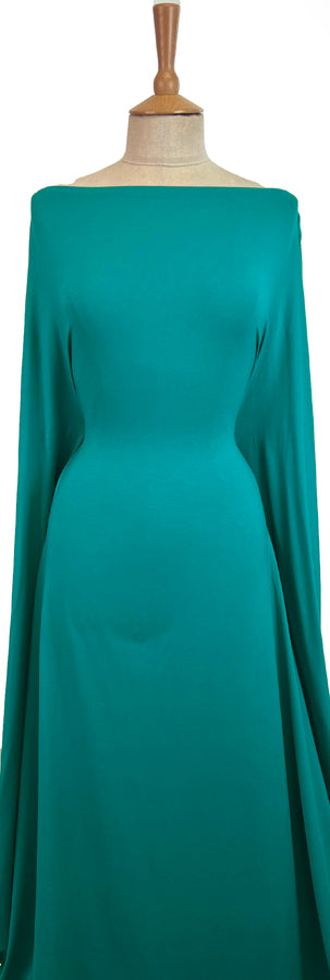 Cloud Turquoise Viscose Lycra Jersey Dress Fabric Mannequin
