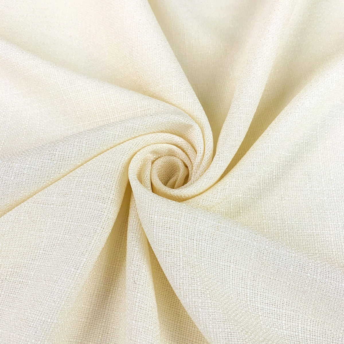 Coast Buttermilk Linen Look Dress Fabric Ivory John Kaldor Swirl