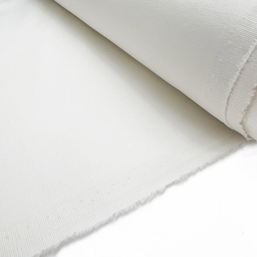 Coastline Ivory Cotton Elastane Stretch Woven Trouser Fabric Bolt