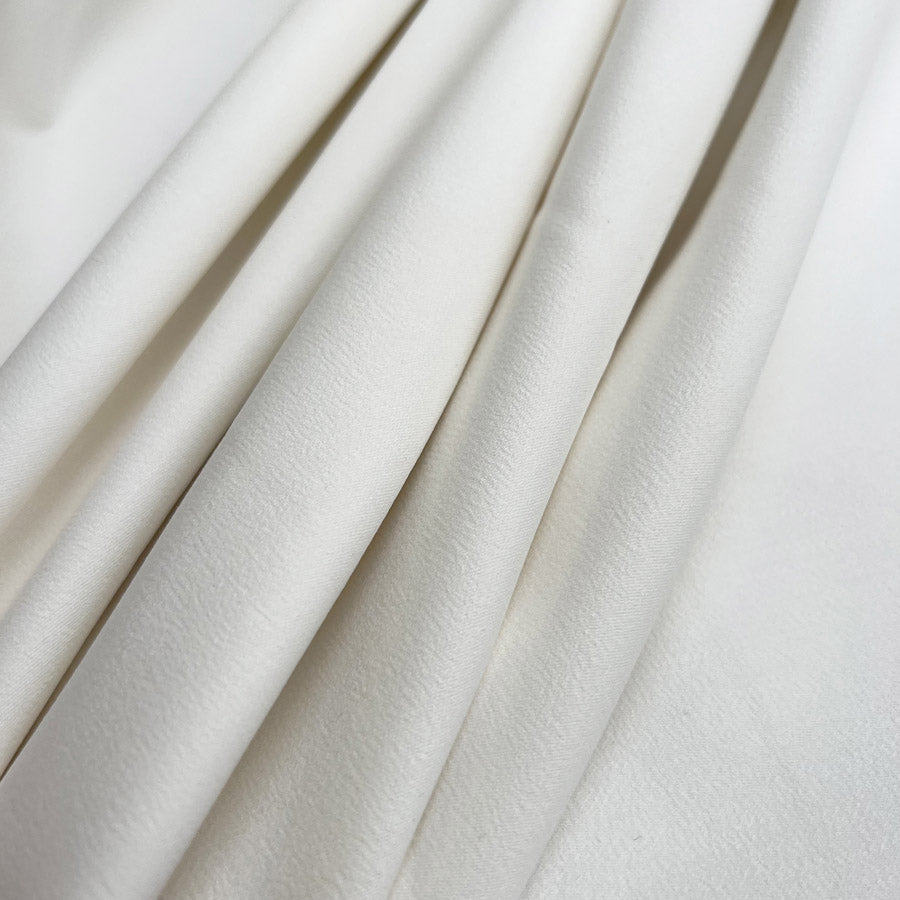 Coastline Ivory Cotton Elastane Stretch Woven Trouser Fabric