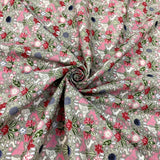 Combed Cotton Sanctuary Pale Taupe Warm Grey Easter Dress Craft Cotton Fabric Close Up Drape Fabric Photo Custom