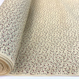 Combed Cotton Sprig Cream Small Floral Sprig Cotton Dress Shirt Craft Fabric Fabric Photo