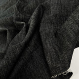 Como Classico Matteo Cotton Italian Black Woven Fabric