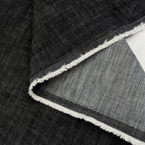 Como Moderno Denim Adriano Cotton Elastane Black Stretch Woven Fabric Fold
