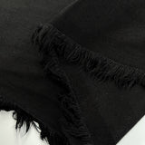 Como Moderno Denim Cristiano Cotton Elastane Black Stretch Woven Fabric Fold