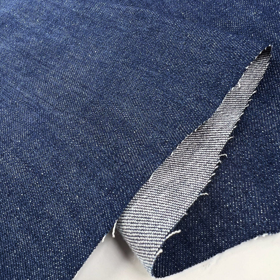 Como Moderno Denim Dario Cotton Elastane Blue Stretch Woven Fabric