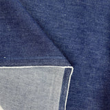 Como Moderno Denim Dario Cotton Elastane Blue Stretch Woven Fabric Fold