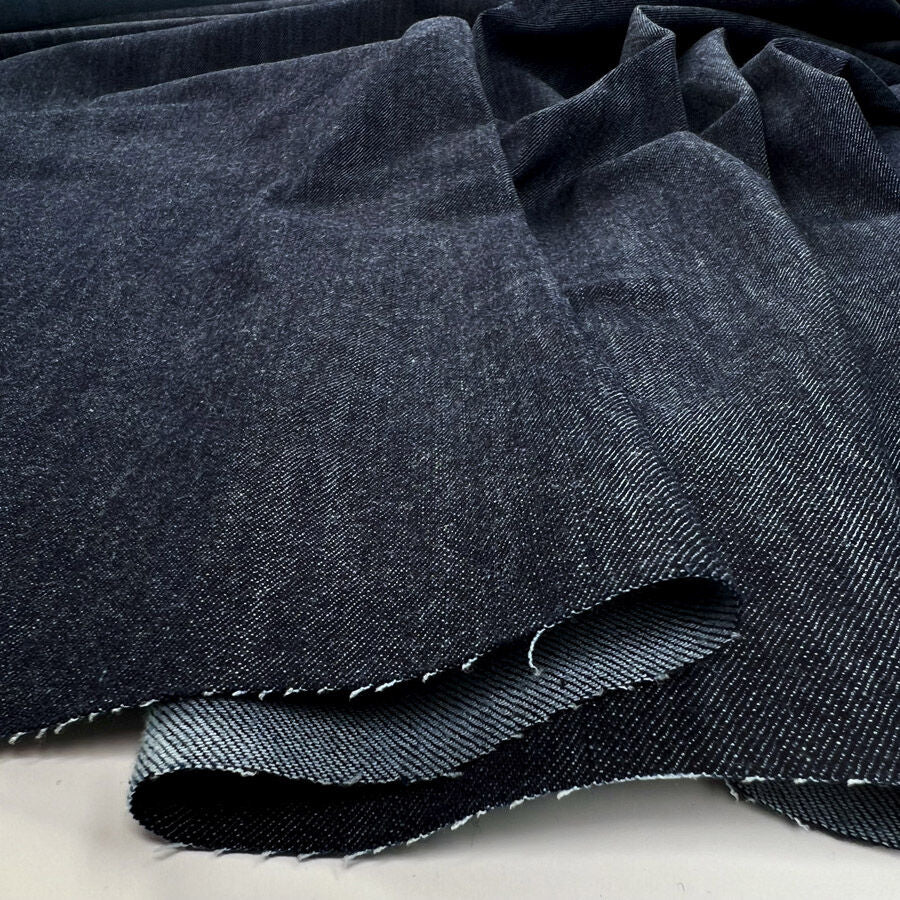 Como Moderno Denim Fabio Cotton Elastane Blue Stretch Woven Fabric