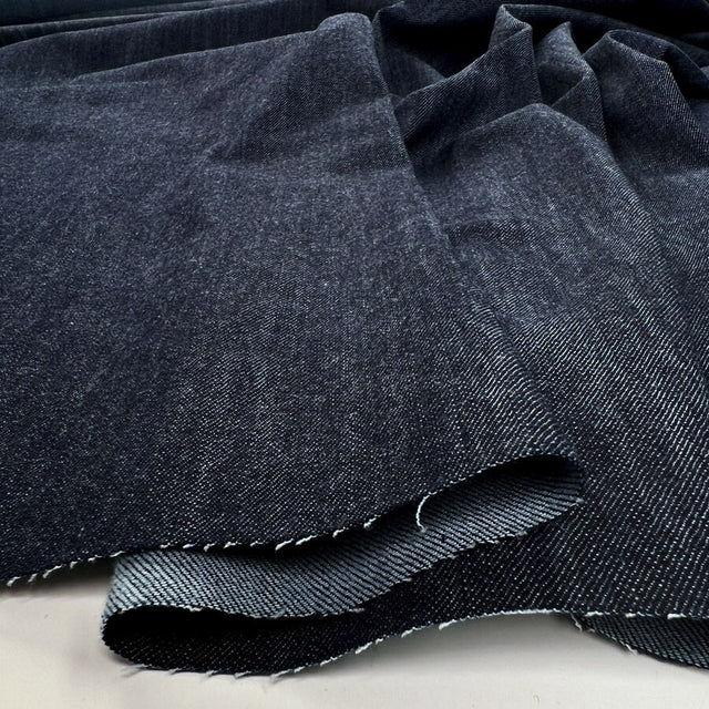 Como Moderno Denim Fabio Cotton Elastane Blue Stretch Woven Fabric