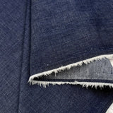 Como Moderno Denim Leonardo Cotton Elastane Blue Stretch Woven Fabric Fold