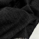 Como Moderno Denim Raffaello Cotton Elastane Black Stretch Woven Fabric