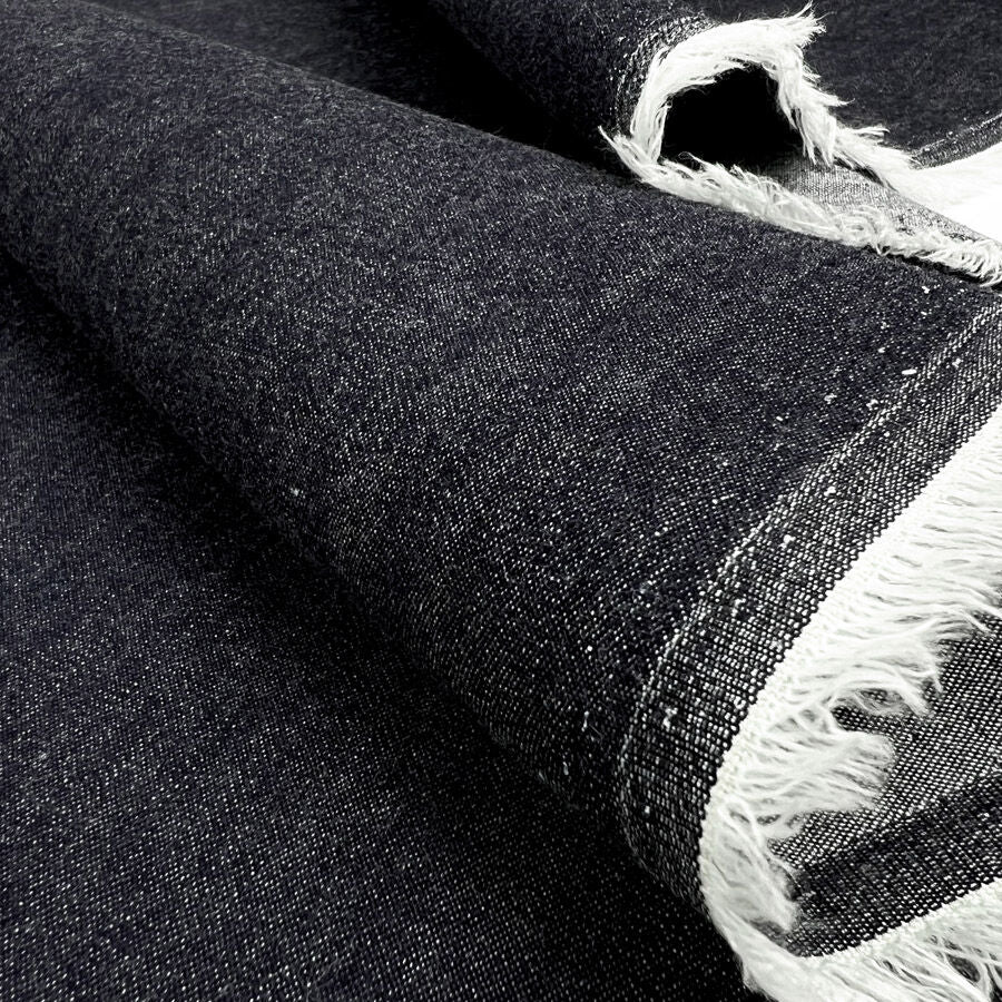 Como Moderno Denim Salvatore Cotton Elastane Blue Stretch Woven Fabric