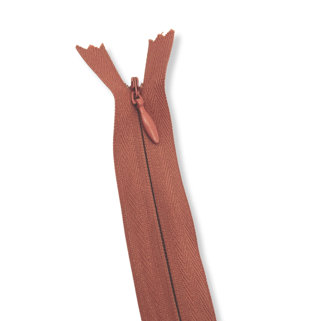 Concealed Nylon Zips Dusky Pink