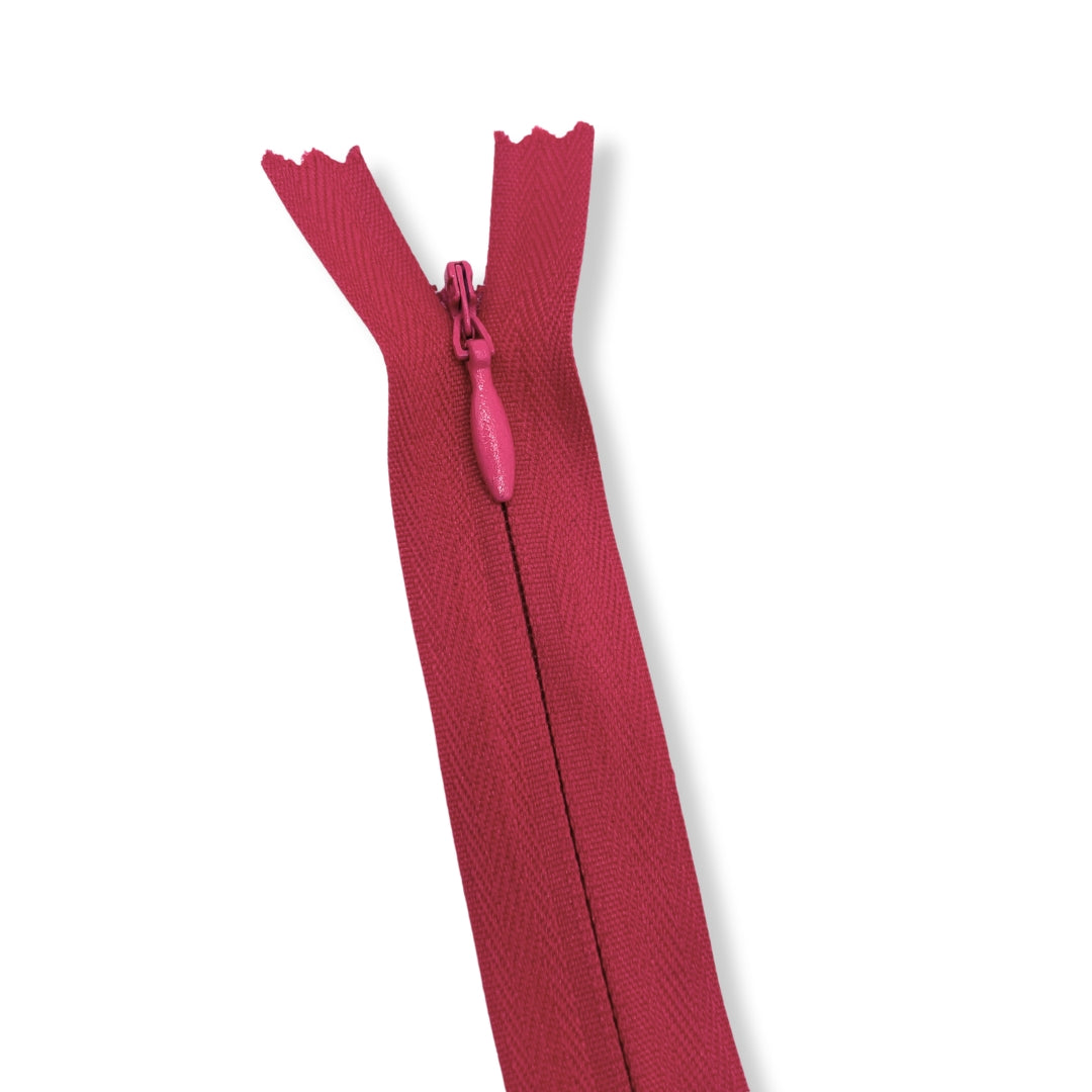 Concealed Nylon Zips Hot Pink