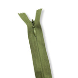 Concealed Nylon Zips Light Khaki