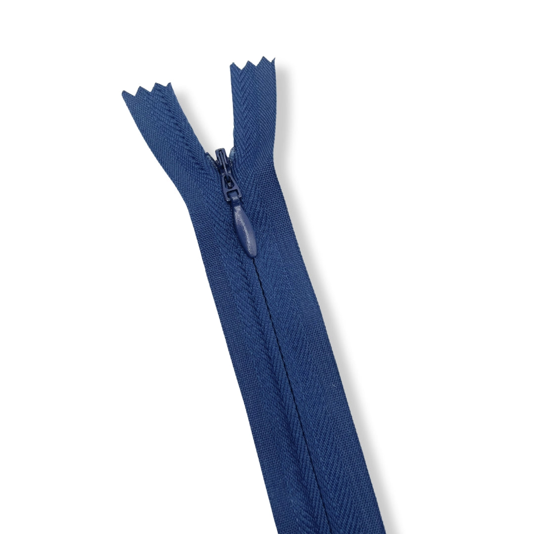 Concealed Nylon Zips Light Navy