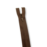 Concealed Nylon Zips Mid Brown