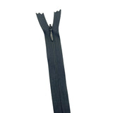 Concealed Nylon Zips School Grey