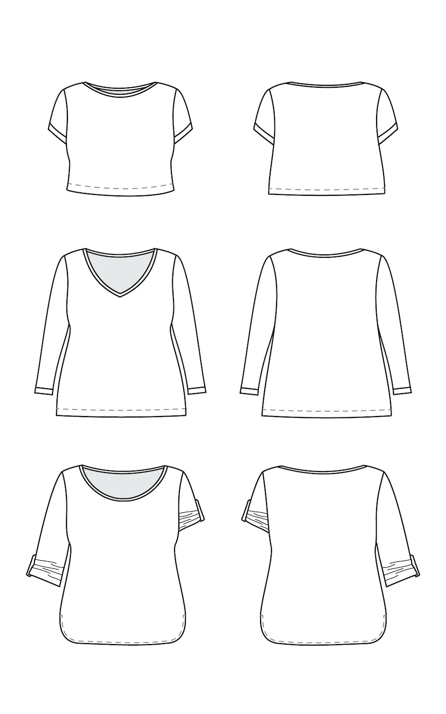 Concord Tshirt Pattern Size 12 32 Cashmerette