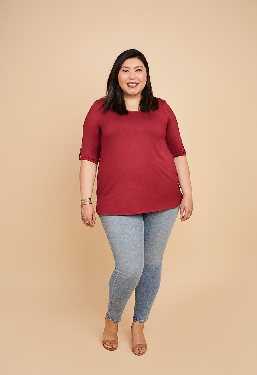 Concord Tshirt Pattern Size 12 32 Cashmerette Example 6