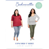 Concord Tshirt Pattern Size 12 32 Cashmerette Front