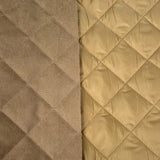 Corduroy Quilting Sand Polyester Wadded Diamond Coating Fabric
