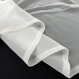 Core Range Chiffon White Polyester Dupatta Dyed Sheer Dress Fabric Fold