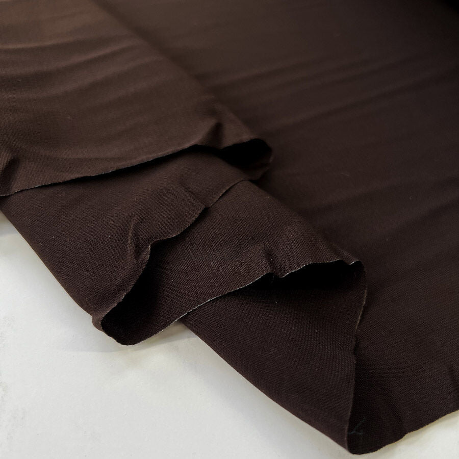 Core Range Polyester Peach Finish Brown Lightweight Woven Dress Fabric Fold