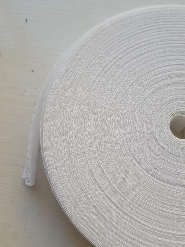 Cotton Bias Binding White 24Mm