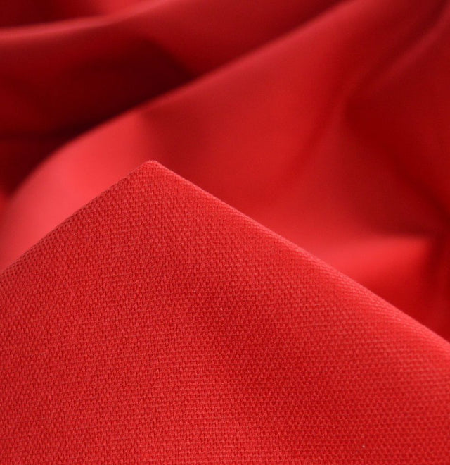 Cotton Canvas Red Canvas Fabric Cu