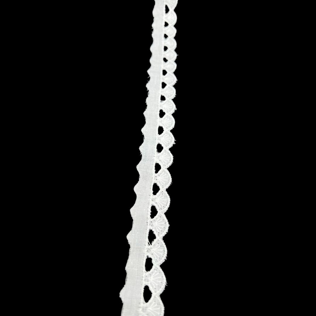Cotton Austrian Broderie Anglaise Trim Alisha 20mm Wide