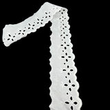 Cotton Austrian Broderie Anglaise Trim Elise 50mm Wide
