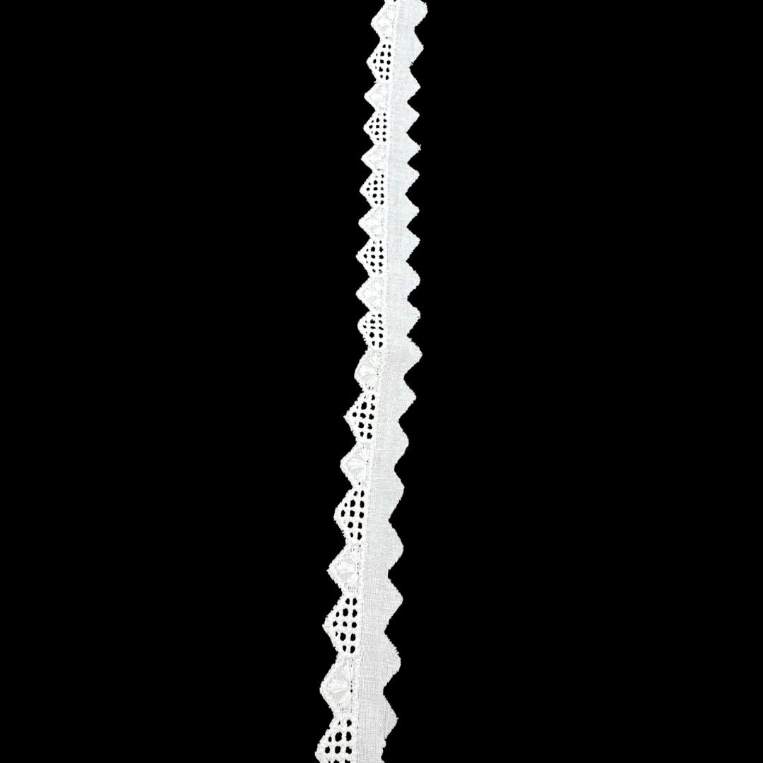 Cotton Austrian Broderie Anglaise Trim Nicole 22mm Wide
