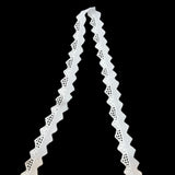 Cotton Austrian Broderie Anglaise Trim Nicole 22mm Wide Fold