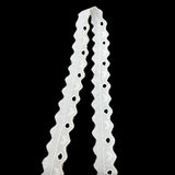 Cotton Austrian Broderie Anglaise Trim Polly 20mm Wide Fold