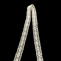Crochet Lace Trim - One Hole - Beige