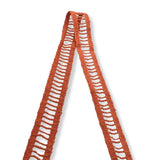 Cotton Crocheted Ladder Tape Coral 20mm Wide