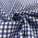 Cotton Dress Fabric Proper Seersucker Royal Check Twist